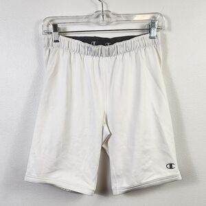 Champion Men's White Double Dry Compression Shorts Sporty, sz LG